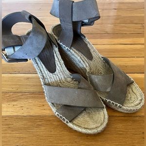 Vince Suede Espadrille Sandler Size 7